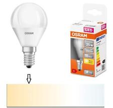 OSRAM E14 LED STAR Lampe Tropfenform matt 3,3W wie 25W warmweiß 250lm