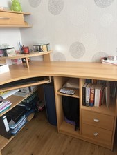 Eckschreibtisch hellbraun