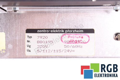 7920 zentro elektrik - 7920,