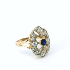 Damenring, Goldring bicolor