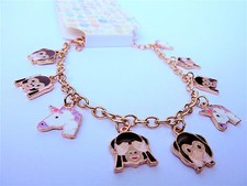 Armband Einhorn Emoji 3 Affen Bettelarmband 23cm Mode Schmuck Anhänger Primark