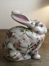 Porzellan Figur Hase Skulptur