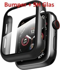 Schutzhülle Bumper Für Apple Watch Serie 10 42 / 46 mm Case 9H Hartglas Display