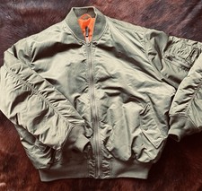 Alpha Industries MA-1 Bomberjacke, Grün, 3XL