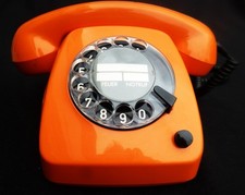 Telefon Vintage FeTAp Post Wählscheibentelefon ???ß  612-2  Orange 11.1974 ?????