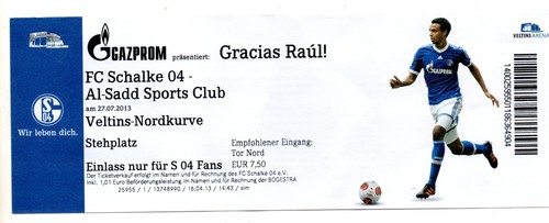 Ticket fsp schalke - fc, 04