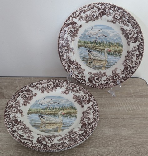 Spode woodland swan - spode, snow