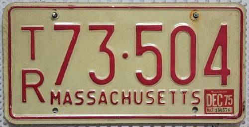 Massachusetts nummernschild - massachusetts,