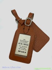 Kofferanhänger braun DDR