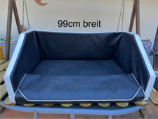 Stabiles  Autohundebett mit Autoschon Decke-    ca. 1 m x 60 cm 