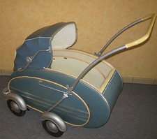Super seltener original 50 er Jahre Kinderwagen Sportwagen mit Stoßstange 