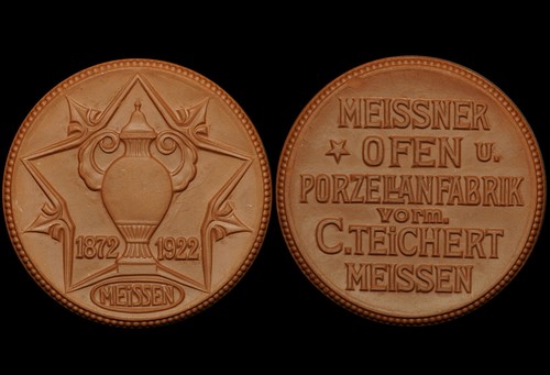 Meissen porzellan medaille - meissen:, porzellan-medaille