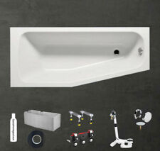 ACRYLWANNE RAUMSPARWANNE RECHTS BADEWANNE ROCKY 160x70/50x42 WEISS ACRYL