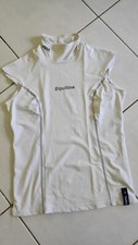 EQUILINE Damen-Turnier-Shirt weiß ärmellos Gr. M 