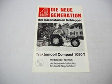 Schlüter Compact 1050T Traktomobil mit Silence Technik Prospekt 1974