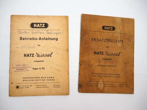 Original hatz e75 dieselmotor - original,
