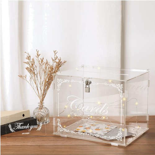 Hochzeit kartenbox aus acryl - hochzeit,