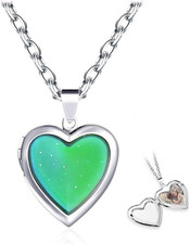 Stimmungskette Herz Mädchen Farbwechsel Damen Kinder Edelstahl