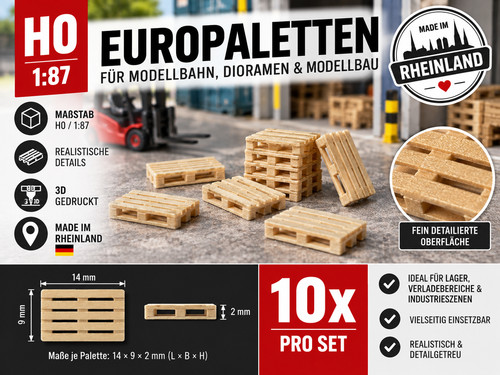 10x europaletten 87 - 10x, h0