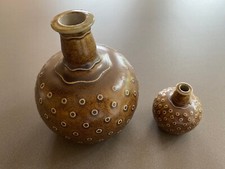 2 x Vase im Jugendstil Goebel-Merkelbach Salzglasur Prof. Riemerschmid limitiert