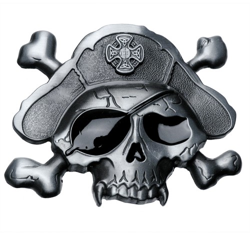 Buckle pirate skull - buckle,