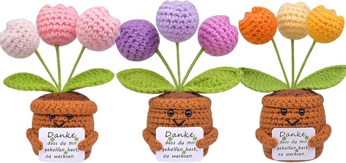 Mini puppe strickwolle blume - mini,