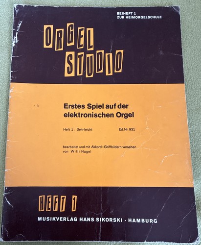Orgelstudio 931 beiheft - orgelstudio,