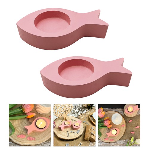 Teelichthalter fisch 2er set - fisch,