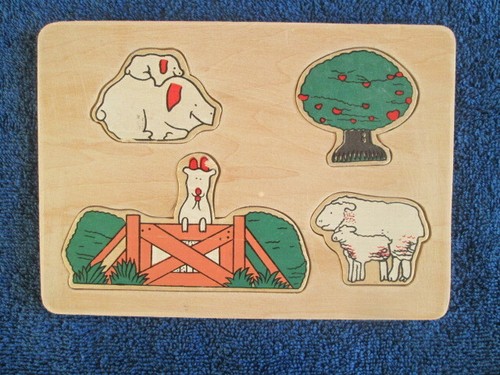 Holzpuzzle bauernhof tiere - holzpuzzle,