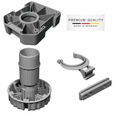 Sockelfüße Küche 500 kg Möbelfüße höhenverstellbar schwarz Sockel Verstellfüße