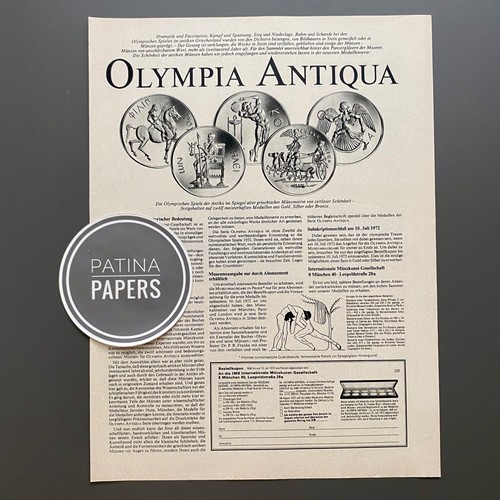 1973 olympia antiqua medaille - 1973,