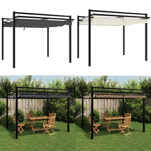 Pavillon mit ausziehbarem dach - ausziehbarem,