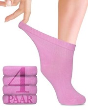Fiera Besa Diabetiker Socken Damen mit Lycra, 4 Paar, Knöchelhoch