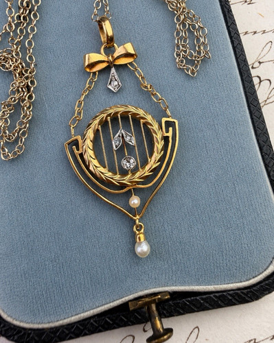 Collier 585 gold antik - gold,,