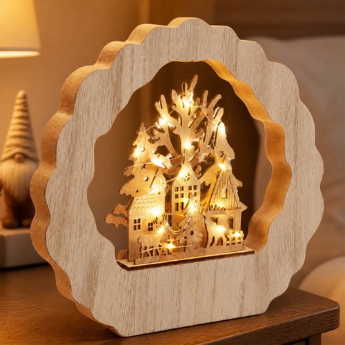 Holz led lichterbogen - holz,