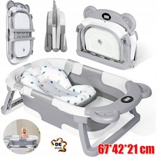 Faltbare Baby Badewanne Babywanne + Kissen Antirutsch Babybadewanne  67*42*21 cm