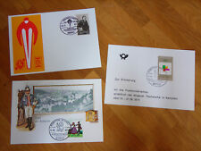 3 Sonderstempelkarten - Oberstdorf Skiflug WM 2x Festwoche Kempten 1977 & 1981