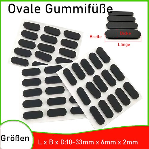 Ovale gummifüße - ovale,
