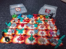 XXL Bakugan Figuren Sammlung mit Karten & Koffer Battle Brawlers Planet Anime