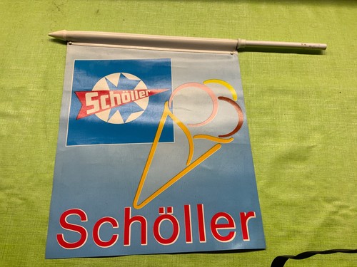 Alte schöller eis kiosk - eis, fahne