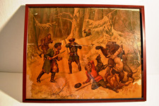 Antik Bär Jagd Kunstdruck