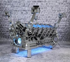 Mercedes Benz S600 V12 Motorblock Motortisch Tisch Motor Engine Coffee Table