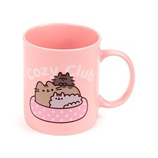 Becher Pusheen Katze Cozy Club Rosa Familie Kätzchen Porzellan Geschenkbox Neu ♥