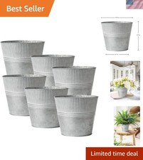 6er Set Blumentöpfe aus