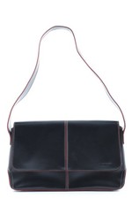 FABIANI Schultertasche Mittel Damen Tasche schwarz-rot Casual-Look