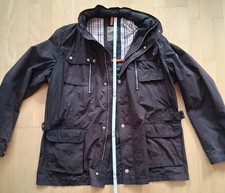 Bugatti Jacke Hemd Herren Gr 118 braun ungefüttert