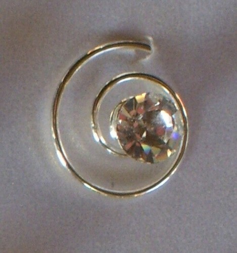 Curlie silber strass - silber-strass, mm