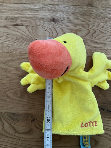 Handpuppe ente lotte die - lotte,