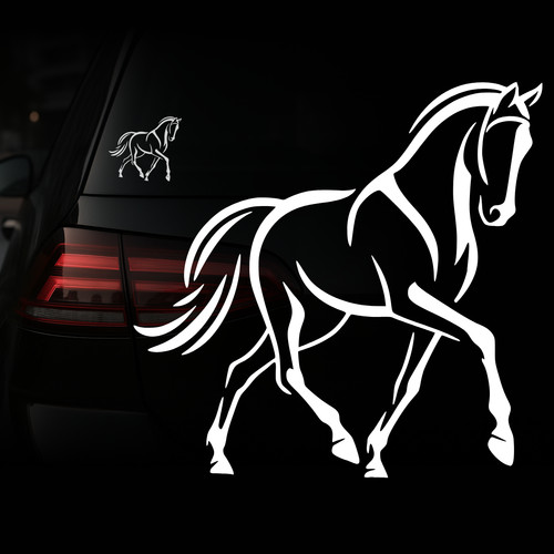 Pferdeaufkleber horse - |,
