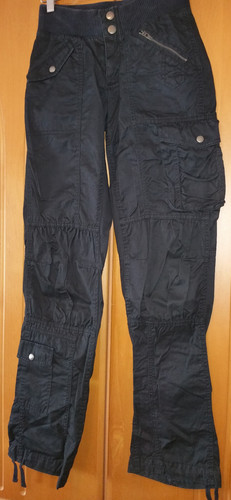 Cargohose schwarz damen - h&m,